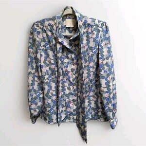Vintage Pendleton Country Sophisticates Floral  Button Down Blouse L